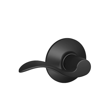 Schlage Schlage Accent Classic Matte Black Passage Lever Right or Left Handed F10ACC622